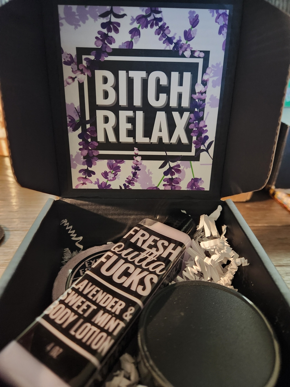 Lavender & Sweet Mint Body Lotion - Black & Purple